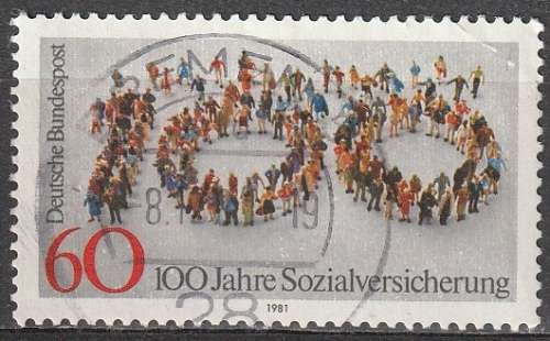 GERMANY 1981 The 100th Anniversary of the Social Legislation CTO CV R11 SG 1980