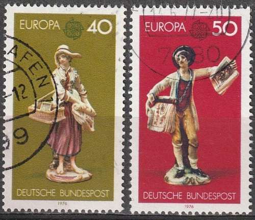 GERMANY 1976 EUROPA Stamps - Handicrafts ULH CV R17.60 SG 1782/3