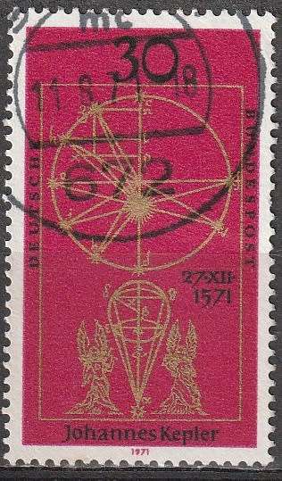 GERMANY 1971 The 400th Anniversary of the Birth of Johannes Kepler ULH CV R11 SG 1594