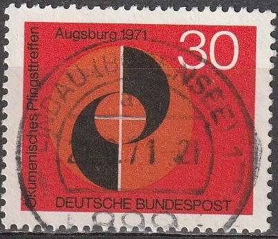 GERMANY 1971 Church Meeting in Augsburg ULH CV R11 SG 1588