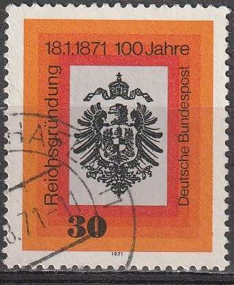 GERMANY 1971 The 100th Anniversary of The german Empire ULH CV R11 SG 1567