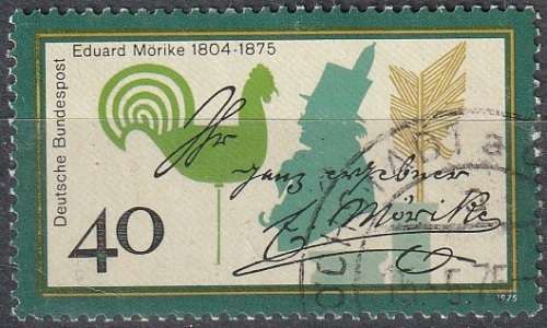 GERMANY 1975 The 100th Anniversary of the Death of Eduard Mörike, Poet ULH CV R11 SG 1735