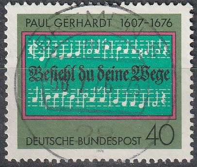 GERMANY 1976 The 300th Anniversary of the Death of Paul Gerhardt, Hymn Writer UNH CV R11 SG 1785