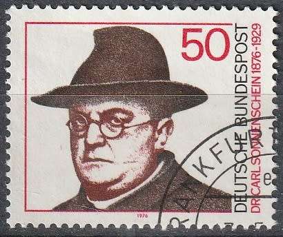 GERMANY 1976 The 100th Anniversary of the Birth of Dr. Carl Sonnenschein UNH CV R11 SG 1784