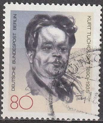 BERLIN 1985 The 50th Anniversary of the Death of Kurt Tucholsky ULH CV. R39.60 SG B711
