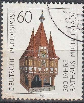 GERMANY 1984 The 500th Anniversary of the City Hall of Michelstadt ULH CV. R17.60 SG 2050