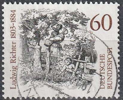 GERMANY 1984 The 100th Anniversary of the Death of Ludwig Richter, Painter ULH CV. R12.10 SG 2063