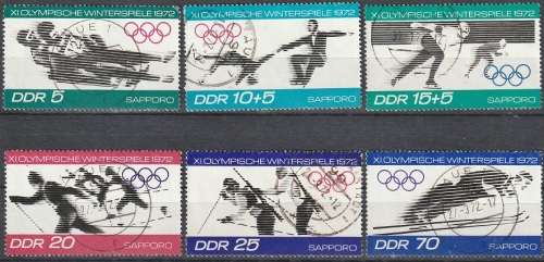 DDR 1971 Winter Olympic Games - Sapporo, Japan UL CV R77 SG E1445-50
