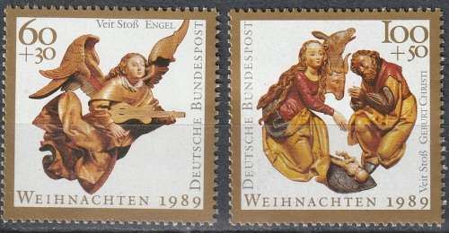 GERMANY 1989 Christmas Stamps UMM CV R99 SG 2294/5
