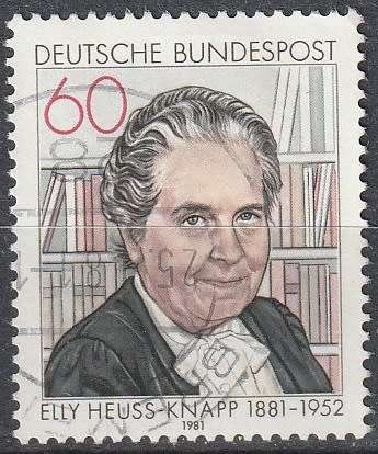 GERMANY 1981 The 100th Anniversary of the Birth of Elly Heuss-Knapp ULH CV R11 SG 1946