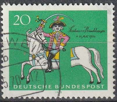 GERMANY 1970 The 250th Anniversary of the Birth of Baron von Münchhausen ULH CV R11 SG 1522
