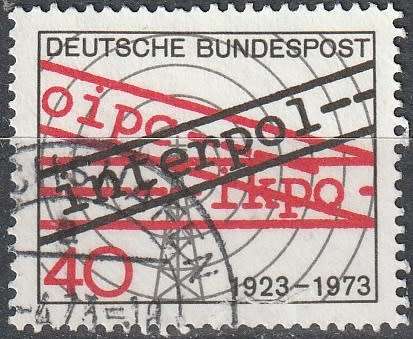 GERMANY 1973 The 50th Anniversary of Interpol ULH CV R11 SG 1653