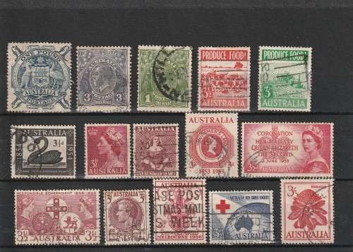 UNCHECKED AUSTRALIA SELECTION BID PER STAMP TO TAKE ALL CARD EXCLUDED