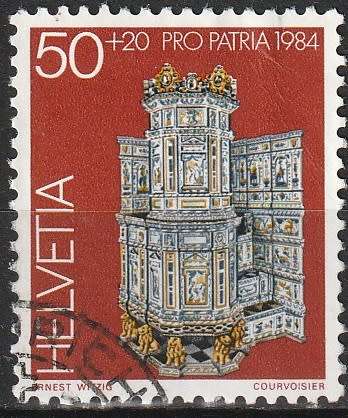 SWITZERLAND 1984 Pro Patria - Tiled Stoves ULH CV R12.10 SG 1071