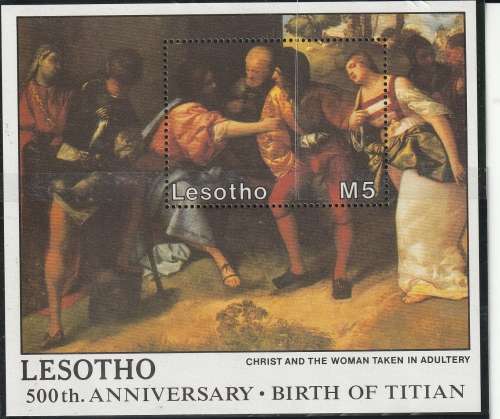 LESOTHO 1988 Paintings UMM CV R88 SG MS837