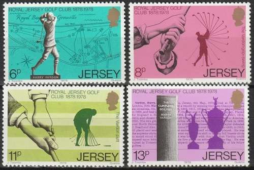 JERSEY 1978 The 100th Anniversary of the Royal Jersey Golf Clu UMM CV R22 SG 183-186