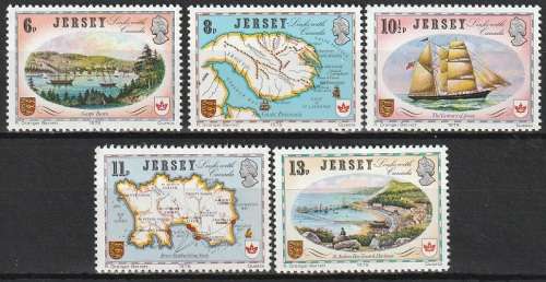 JERSEY 1978 Historical Relations between Jersey and Canada UMM CV R28.60 SG 190-94