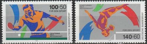 GERMANY 1989 Sports UMM CV R165 SG 2265/6