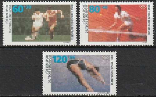 GERMANY 1988 Sports UMM CV R187 SG 2232-34
