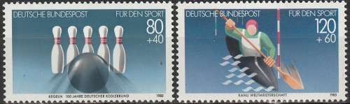 GERMANY 1985 Sports UMM CV R125.40 SG 2088/9