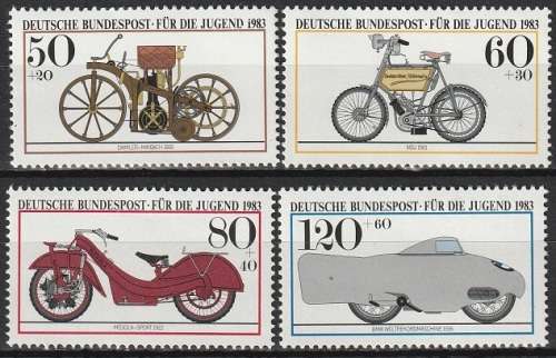 GERMANY 1983 Youth Hostel - Historic Motorcycles UMM CV R148.50 SG 2018-21