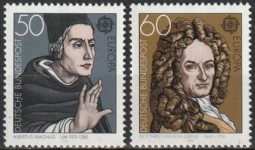 GERMANY 1980 EUROPA Stamps - Famous People UMM CV R57.20 SG 1927/8