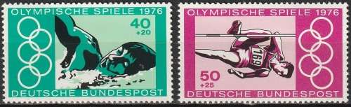 GERMANY 1976 Olympic Games - Montreal, Canada UMM CV R68.20 SG 1779/80