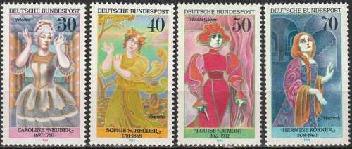 GERMANY 1976 Famous Actresses UMM CV R104.50 SG 1800-03