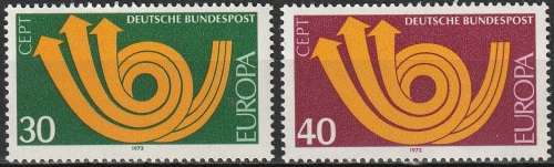 GERMANY 1973 EUROPA Stamps UMM CV R35.20 SG 1661/2