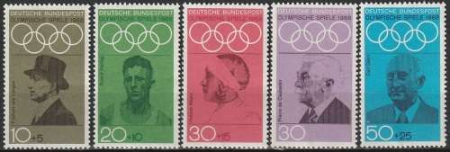 GERMANY 1968 Olympic Games - Mexico City, Mexico UMM CV R82.50 SG 1463-67