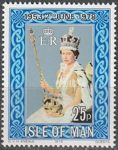 ISLE OF MAN 1978 The 25th Anniversary of her Majesty Queen UMM CV R16.50 SG 132