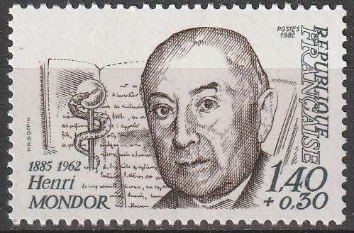 FRANCE 1982 The 20th Anniversary of the Death of Henri Mondor UMM CV R30.8 SG 2514