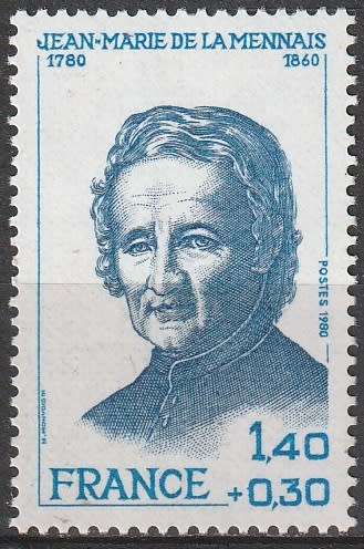 FRANCE 1980 The 200th Anniversary of the Birth of La Mennais UMM CV R26.40 SG 2352