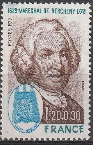 FRANCE 1979 The 200th Anniversary of the Death of Marshal de Bercheny UMM CV R26.40 SG 2293