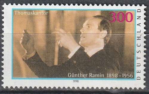 GERMANY 1998 The 100th Anniversary of the Birth of Günther Ramin, Organist UMM CV R99 SG 2877