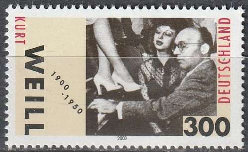 GERMANY 2000 The 100th Anniversary of the Birth of Kurt Weill UMM CV R104.50 SG 2951