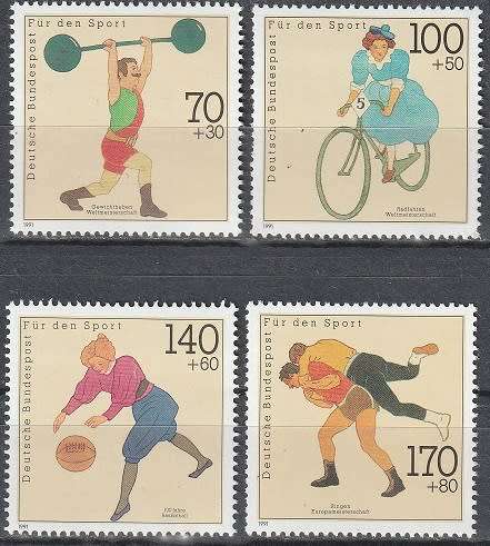 GERMANY 1991 Sports UMM CV R264 SG 2345-8