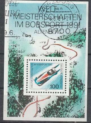 GERMANY 1991 World Bobsleigh Track Championship, Altenberg UNH CV R93.50 SG MS2344