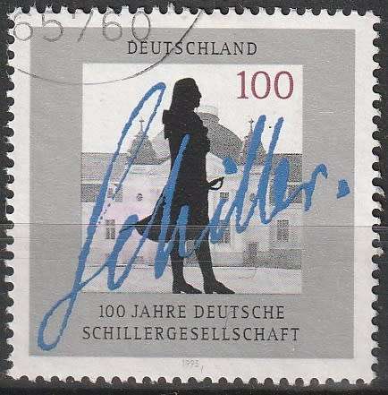 GERMANY 1995 The 100th Anniversary of the German Schiller Society ULH CV R24.20 SG 2631