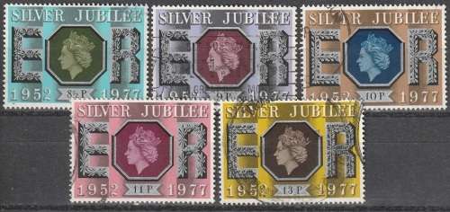 GB 1977 The 25th Anniversary of The Reign of Elizabeth II ULH CV  R18.70 SG 1033-37
