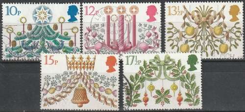 GB 1980 Christmas Stamps ULH CV 17.60 SG 1138-42