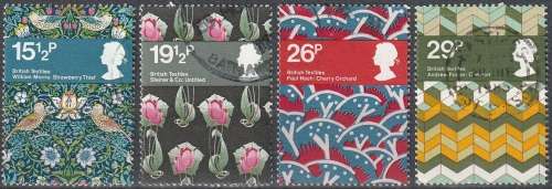 GB 1982 Textile Designs ULH CV R27.50 SG 1192-95