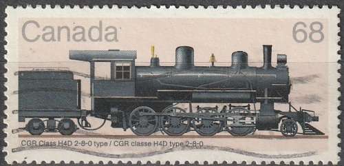 CANADA 1985 Steam Railway Locomotives ULH CV R71.50 SG 1188