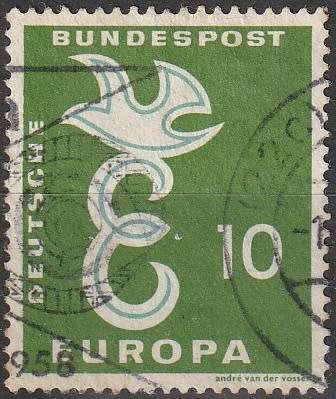 GERMANY 1958 EUROPA Stamps ULH CV R8.80 SG 1212