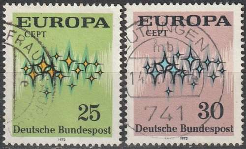 GERMANY 1972 EUROPA Stamps ULH CV R17.60 SG 1618/9