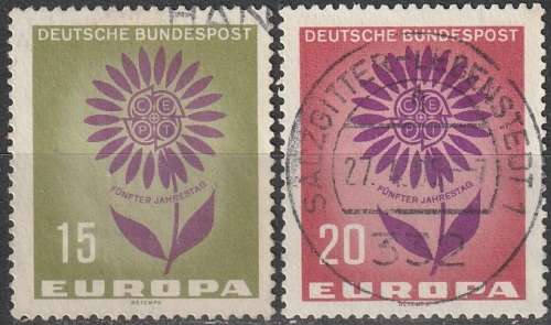 GERMANY 1964 EUROPA Stamps ULH CV R17.60 SG 1350/1