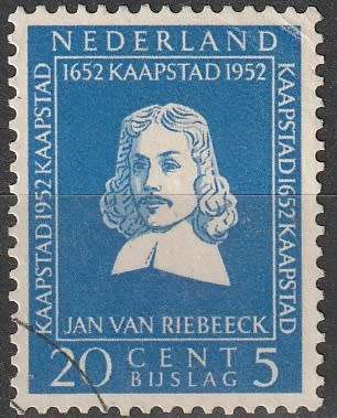 NETHERLANDS 1952 Jan van Riebeeck ULH CV R154 SG 747