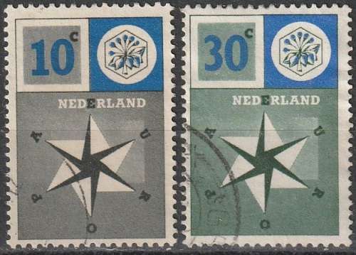 NETHERLANDS 1957 EUROPA Stamps ULH CV R58.30 SG 855/6