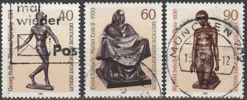 BERLIN WEST SEC 1981 Sculptures ULH CV R66 SG B628-30