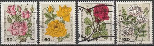 BERLIN WEST SEC 1982 Charity Stamps - Roses ULH CV R132 SG B642-45